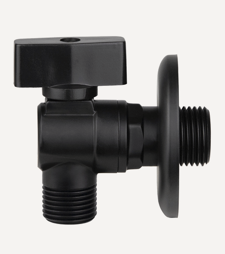Изображение товара 271 Кран KAISER 1/2"х1/2" угловой черный