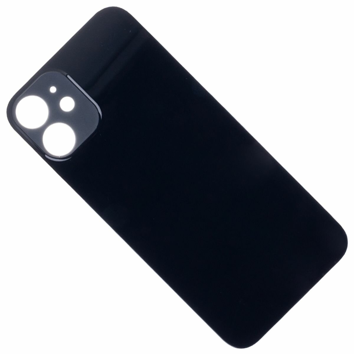 Задняя крышка для iPhone 12 mini (широкий вырез под камеру) <черный> (OEM)