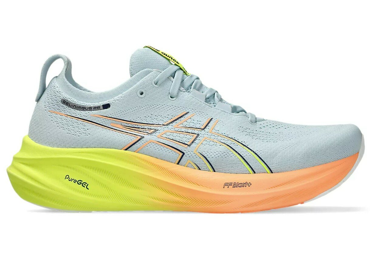 Кроссовки ASICS GEL-NIMBUS 26 PARIS, размер 11, желтый, серый
