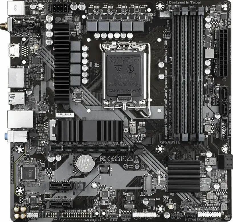 Материнская плата Gigabyte B760 S1700 MATX B760M DS3H AX DDR4