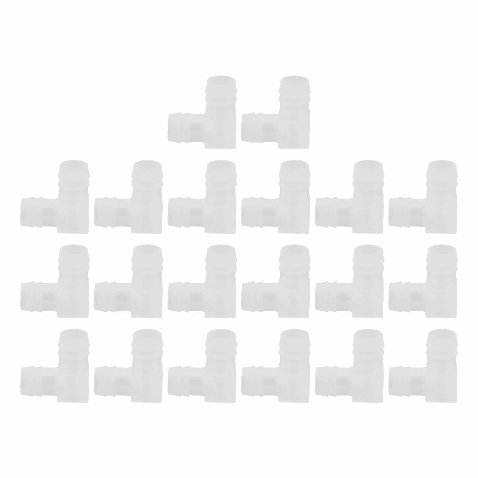 20 шт. Аквариум 90 -градусный шланг локоть 1/2 дюйма рыбного аквариума L