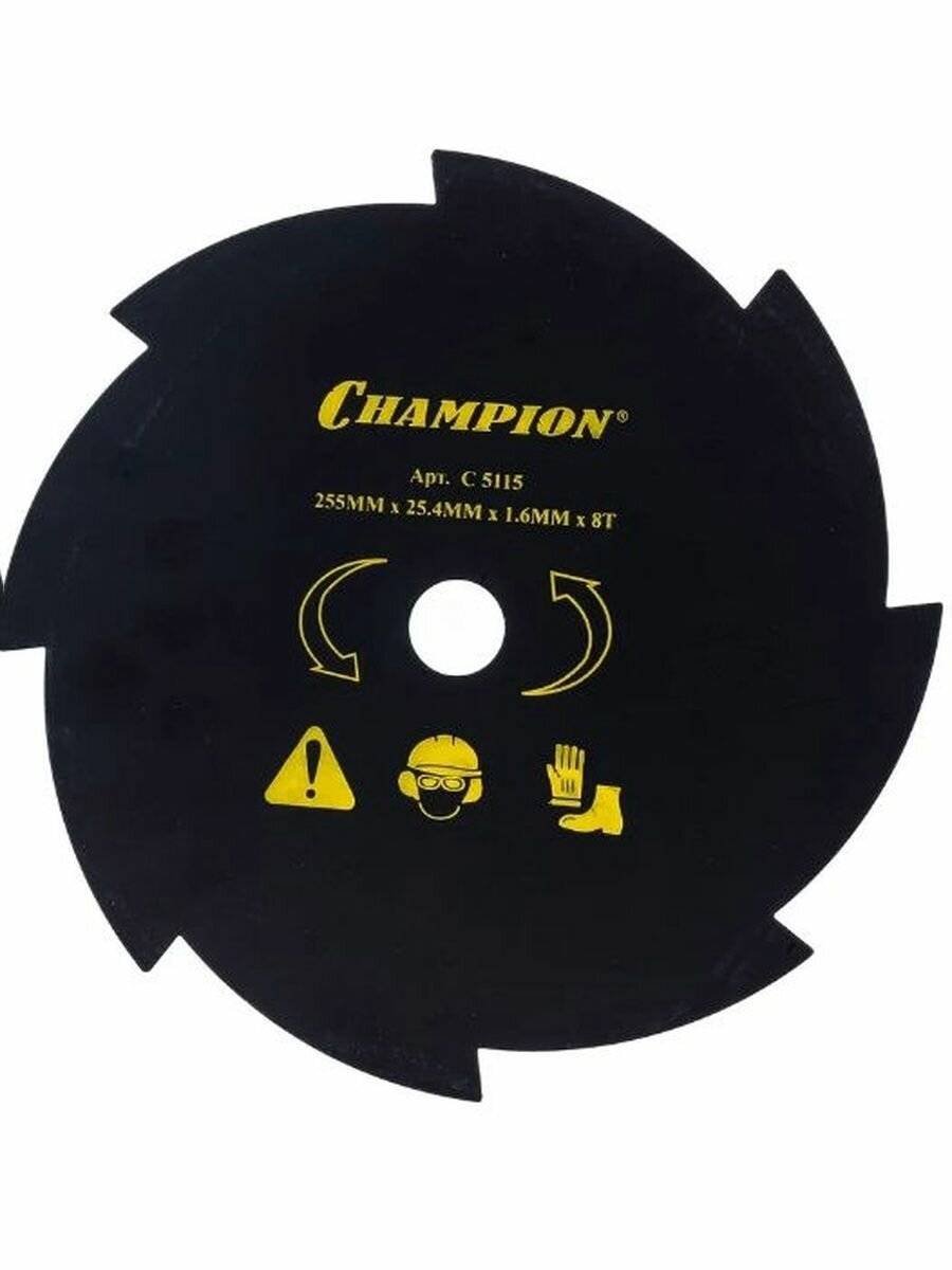Нож для триммера CHAMPION для жесткой травы 8/255/25.4