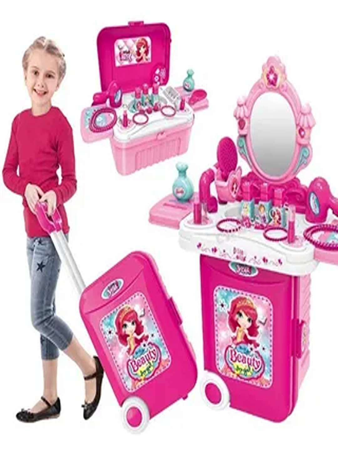 Набор "Салон красоты", для девочек, от Полесье, для макияжа, маникюра
