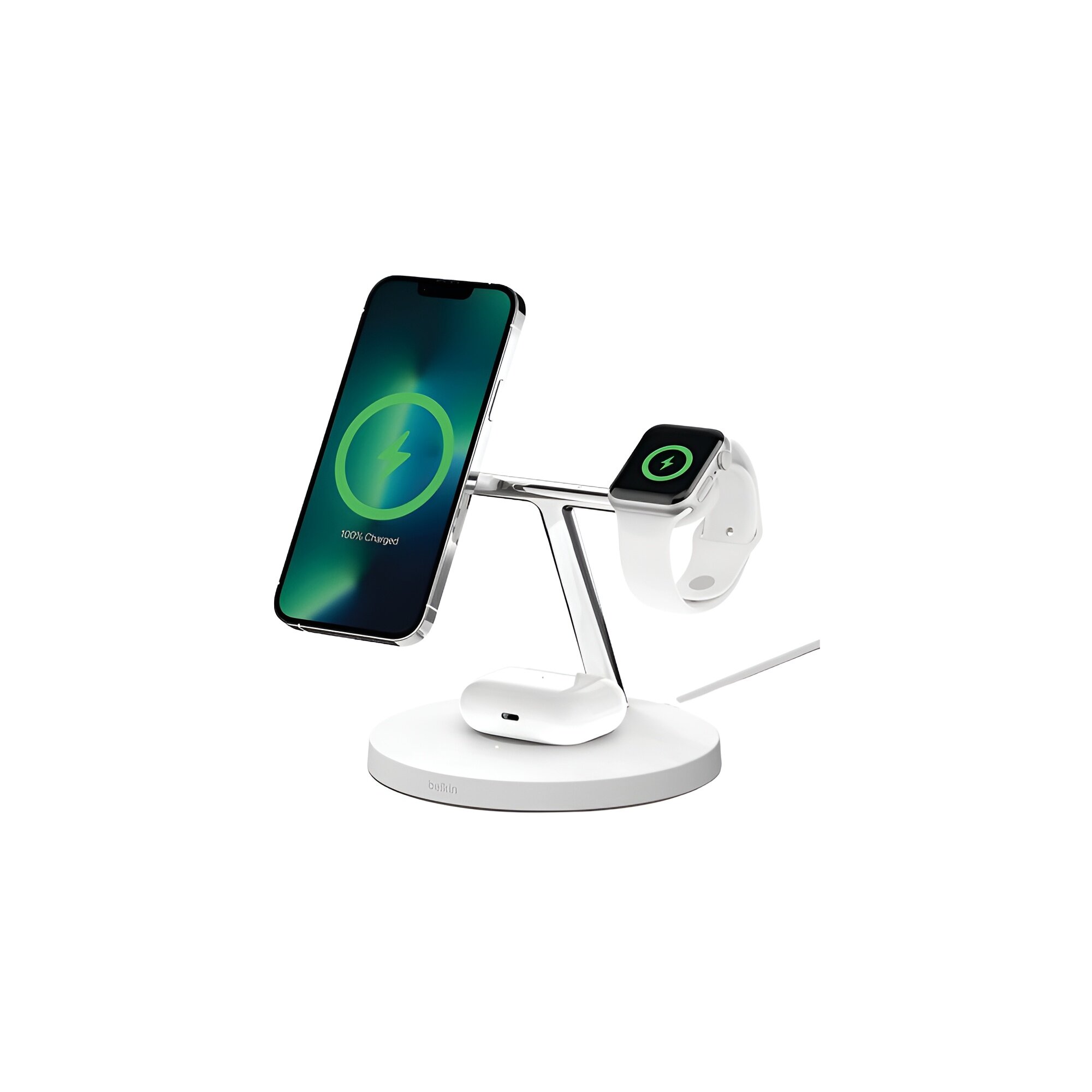 Беспроводное зарядное устройство Belkin MagSafe 3-in-1 Wireless Charger (черный)