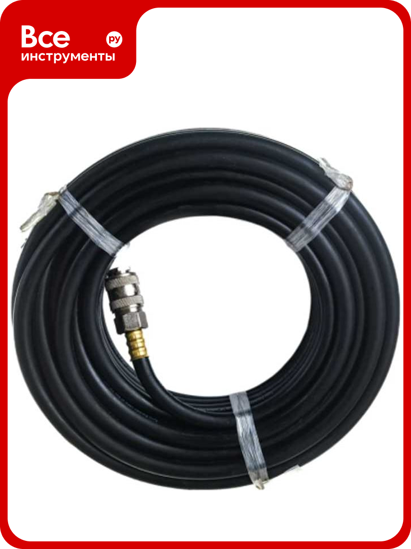 Шланг пневматический для компрессора BlackWeld черный резиновый 6х12мм 5м 150114