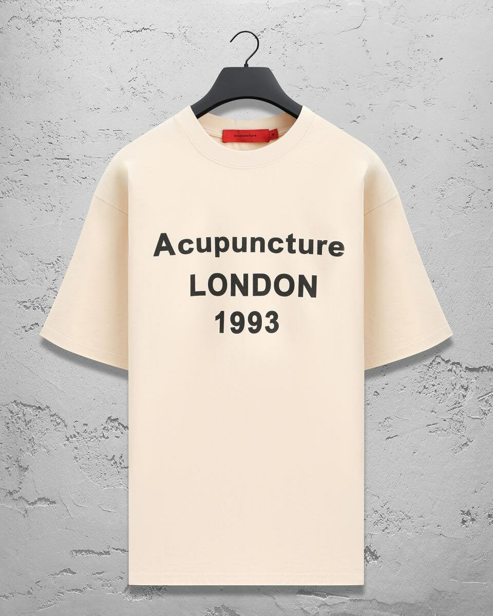 Футболка Acupuncture, размер L, бежевый