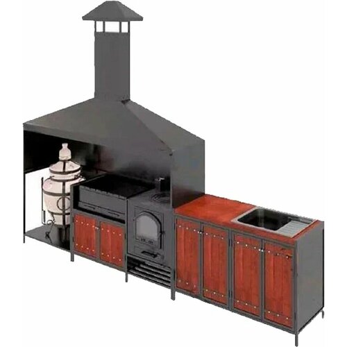 Мангальный комплекс в стиле Лофт Профи-С11