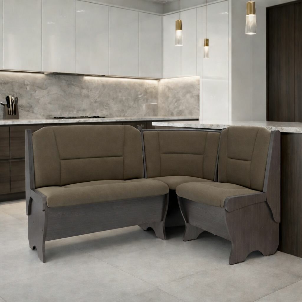 Кухонная скамья угловая Орхидея 148/108х53х84 см
