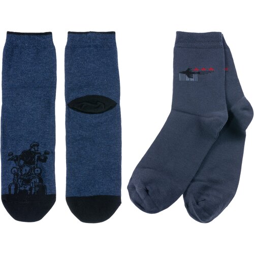 Носки Брестские 2 пары, размер 21-22, синий, серый носки брестские 2 пары размер 21 22 синий