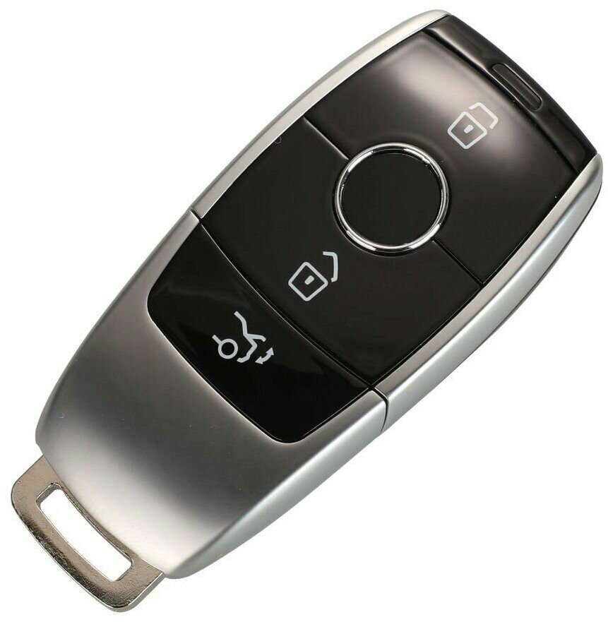 Корпус ключа зажигания с 3 черными кнопками для Mercedes Benz E S class 2017 W213 E300 E400 E43 2018