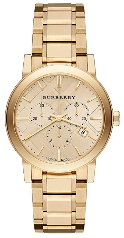 Наручные часы Burberry женские Burberry BU9753 кварцевые, будильник, хронограф, водонепроницаемые, золотой