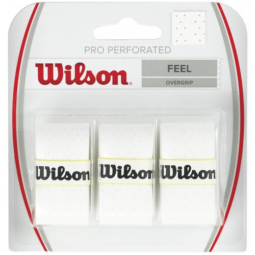 Обмотка для ручки Wilson Pro Overgrip Perforated White 3 pk