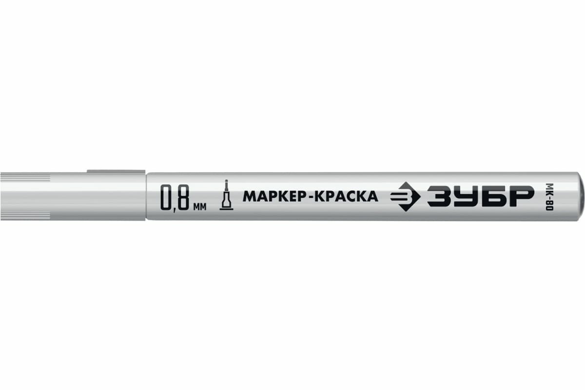 Экстра маркер-краска ЗУБР Профессионал МК-80 0,8 мм белый