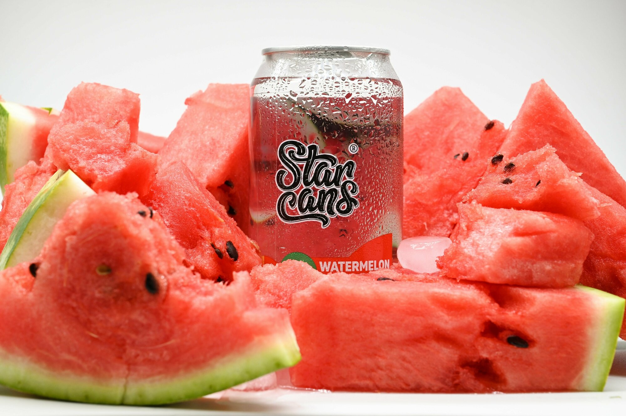 Газированный Напиток StarCans со вкусом Арбуза с витаминами 12 шт по 350 мл - фотография № 6