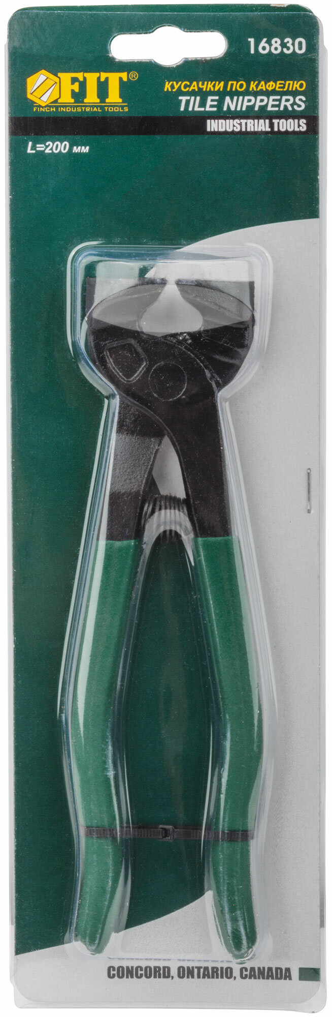 Торцевые кусачки FIT 16830 210 мм зеленый/черный - фотография № 5