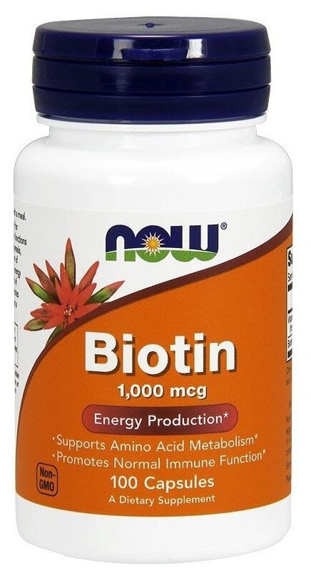 NOW Biotin 1000 mcg (100 кап)