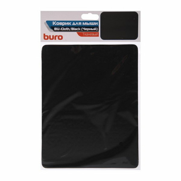 Коврик для мыши BURO BU-CLOTH черный [bu-cloth/black] - фото №19