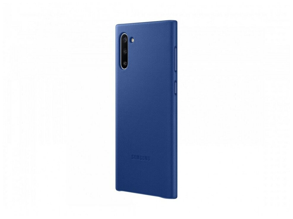 Чехол (клип-кейс) SAMSUNG Leather Cover, для Samsung Galaxy Note 10, синий [ef-vn970llegru] - фото №4