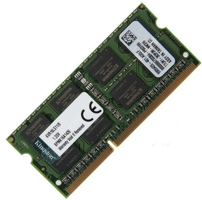 Модуль памяти SO-DIMM DDR-3L PC-12800 8Gb Kingston [KVR16LS11/8]