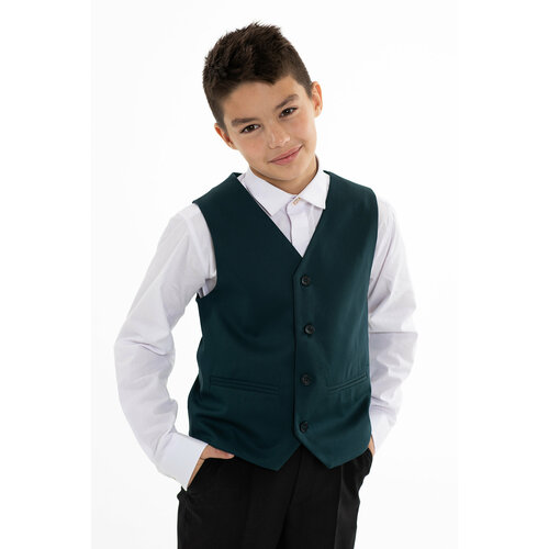 фото Школьный жилет инфанта, размер 122/60, зеленый