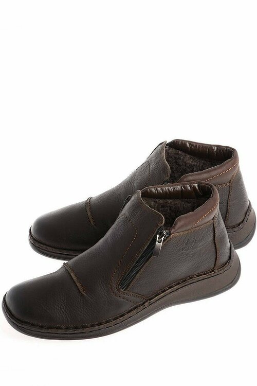 Ботинки Тофа, зимние, натуральная кожа, размер 43, коричневый