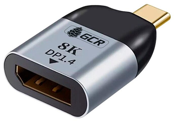 GCR Переходник USB Type C > DisplayPort 1.4 8K, M/F, GCR-53390