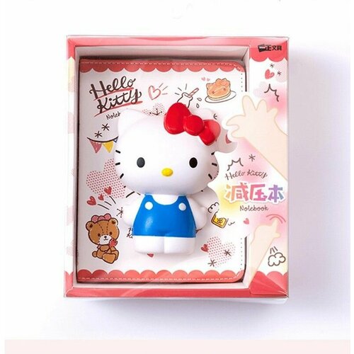 Блокнот детский с сквишем Hello Kitty