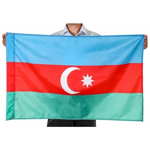 Государственный флаг Азербайджана (70x105 см) государственный флаг азербайджана 70x105 см