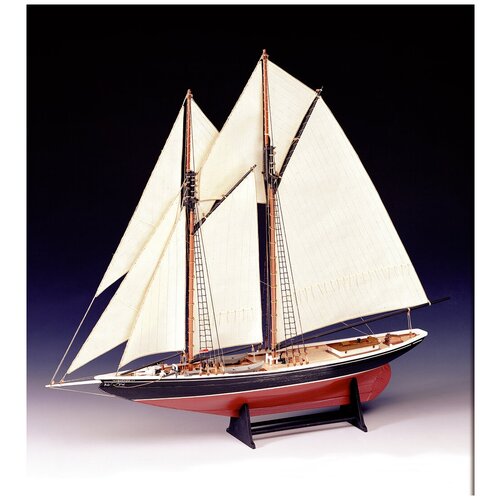 Сборная модель корабля для начинающих от Amati (Италия), шхуна Bluenose, М.1:100 сборная модель корабля для начинающих amati италия греческая бирема greek bireme м 1 35