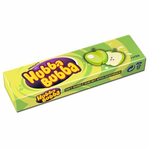 Жевательная резинка Wrigleys Hubba Bubba Atomic Apple / Вриглейс Хубба-Бубба Зеленое Яблоко 35гр