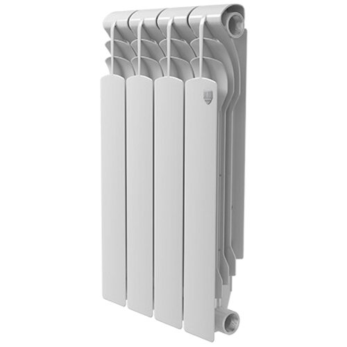 Радиатор биметаллический Royal Thermo Revolution Bimetall 500 4 секции подключение боковое универсальное