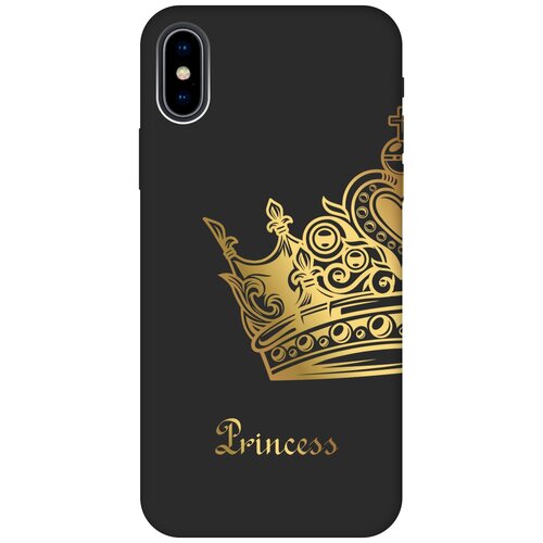 Силиконовый чехол на Apple iPhone Xs / X / Эпл Айфон Икс / Икс Эс с рисунком True Princess Soft Touch черный силиконовый чехол на apple iphone xs x эпл айфон икс икс эс с рисунком true king