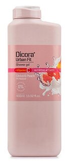 Гель для душа DICORA URBAN FIT Цитрусы и персик 400 мл