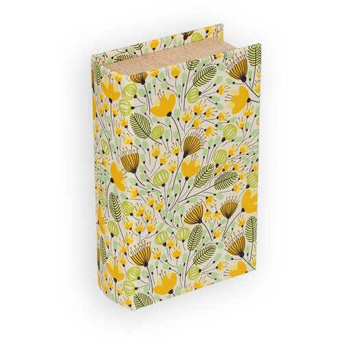 Gamma BBK-01 шкатулка-книга 17 х 11 х 5 см N078 Желтые цветы
