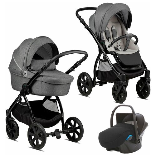 Коляска 3в1 Noordi Fjordi Dark Grey
