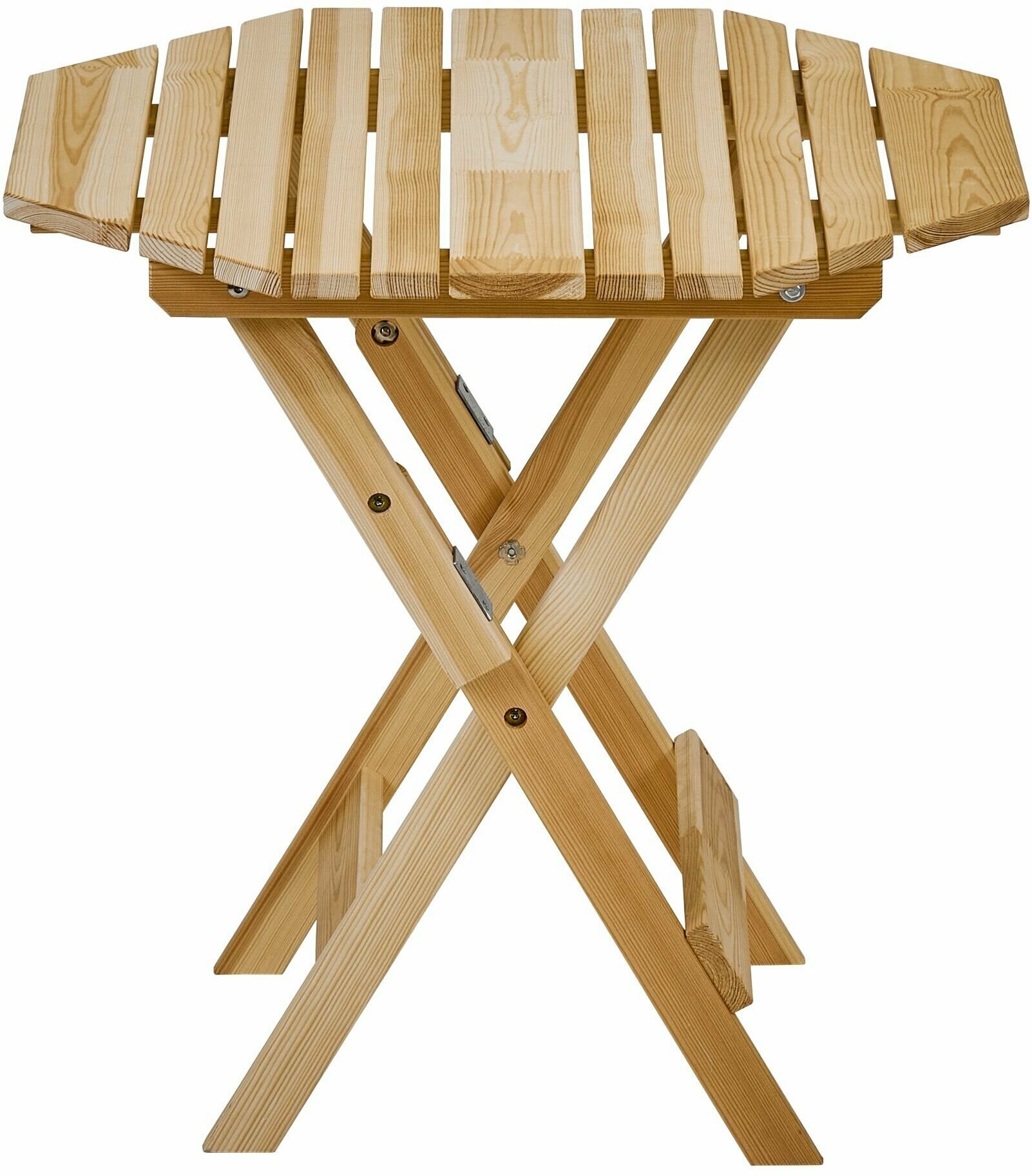 Стол складной, деревянный для сада и дачи, 70*70см, сансет - фотография № 7