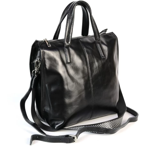 Женская кожаная сумка 20850 Блек (129121)
