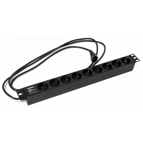 блок розеток pdu hyperline she19 9sh 2 5eu Блок розеток Hyperline SHE19-9SH-2.5IEC