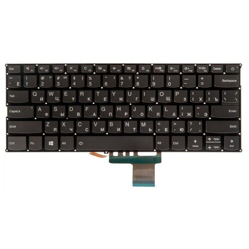Клавиатура для ноутбука Lenovo Ideapad 720S-14IKB черная с подсветкой ZeepDeep 2282₽