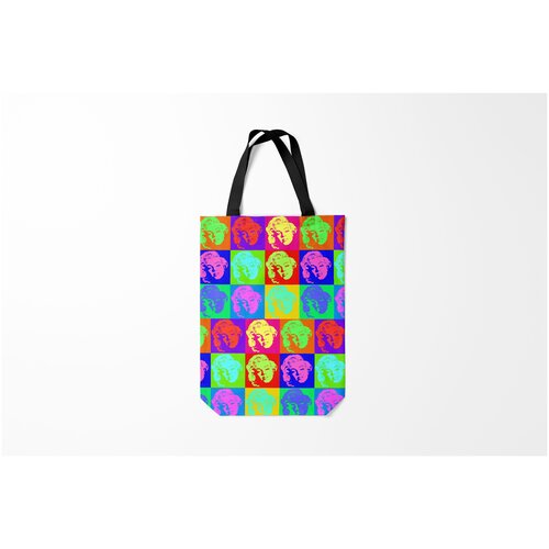 фото Сумка-шоппер / 31х42 см / популярные иллюстрации / модные pop art marilyn monroe burnettie
