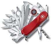 Нож перочинный VICTORINOX Evolution S54, 85 мм, 32 функции, с фиксатором лезвия, красный