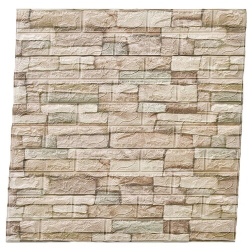 Панели самоклеющиеся (комплект 5 шт) для стен декоративные, 3D, мягкие 70х77 см, толщина 6 мм, RAMMAX