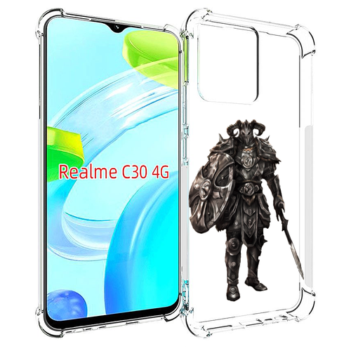 Чехол MyPads The-Elder-Scrolls-Online для Realme C30 4G / Narzo 50i Prime задняя-панель-накладка-бампер чехол mypads the elder scrolls online для infinix hot 20 4g задняя панель накладка бампер