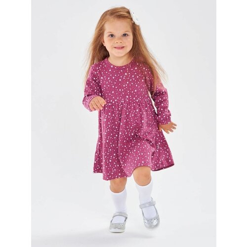 фото Платье веселый малыш, размер 80, красный