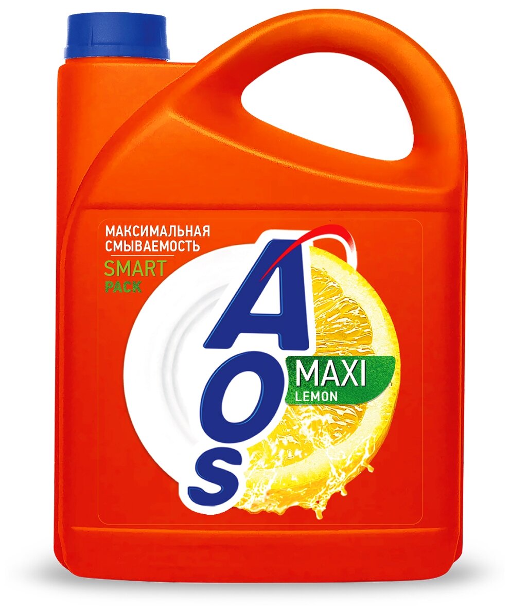 Средство для мытья посуды AOS Лимон сменный блок, 4.8 кг - фотография № 10