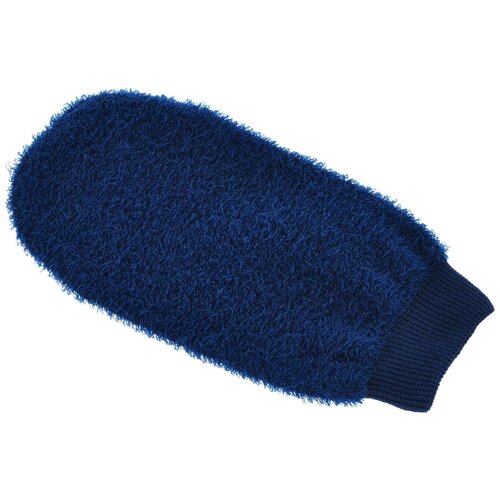 Мочалка-рукавица Riffi, жесткая, цвет: синий