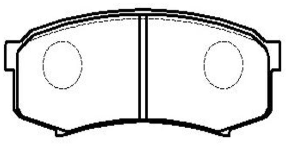 Колодки тормозные TOYOTA LC 80/90/120 90>/MITSUBISHI PAJERO 3.8/3.2D 06> задние - фотография № 1