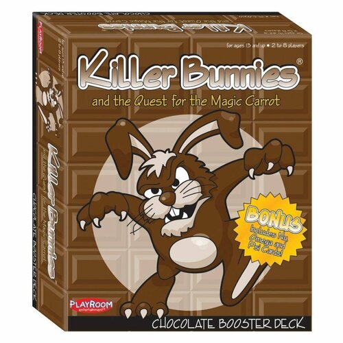 Дополнение для настольной игры Killer Bunnies: Chocolate Booster на английском pokemon neo series shining cards ampharos dark espeon forretress raikou game collection ptcg proxy cards kids toys