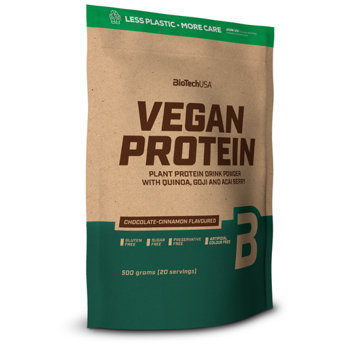 Протеин BioTechUSA Vegan Protein, 500 гр., шоколад-корица