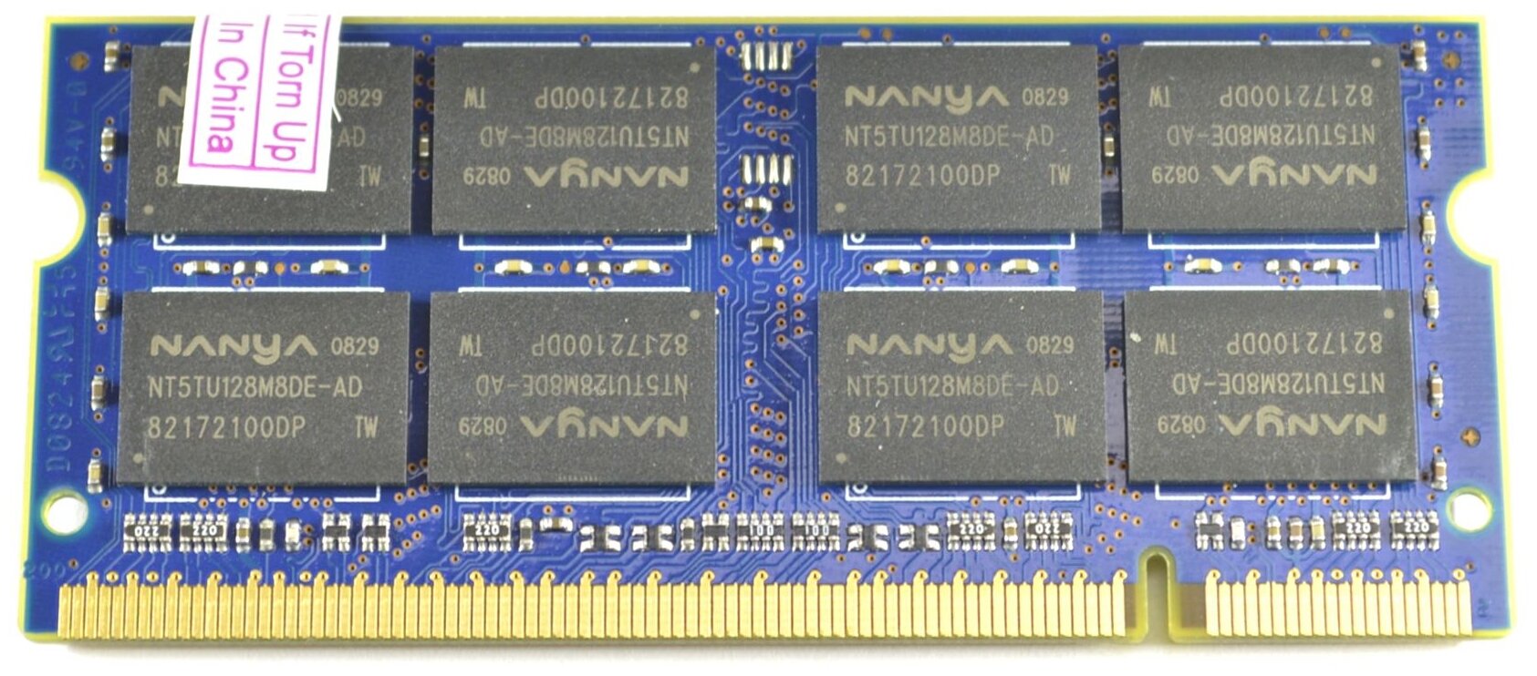 Оперативная память Nanya 2 ГБ DDR2 800 МГц SODIMM CL6 NT2GT64U8HD0BN-AD